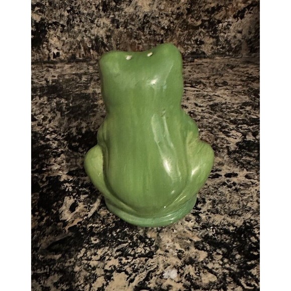 Vintage Green Ceramic Frog Pepper Shaker - Picture 2 of 6